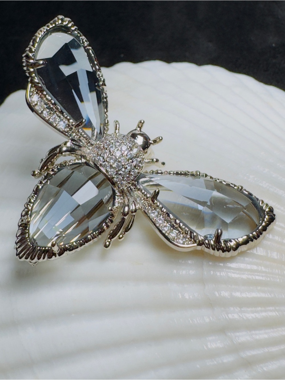 Swarovski Crystal Elements Bee Statement Brooch